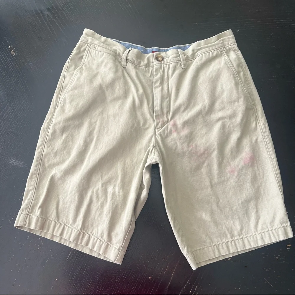 ✅ Merona Men's khaki Light Tan Flat Front Shorts